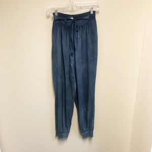 LA VIE Chambray Joggers SZ M